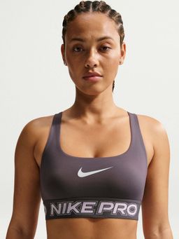 Nike - Pro Women Grey Light-Support Non-Padded Sports Bra