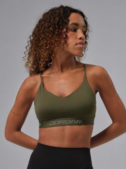 Nike - Jordan Sport Essentials Women Green Padded Adjustable Sports Bra