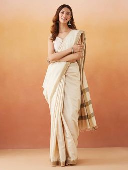 Fabindia - Natural Silk Blend Batik Sari