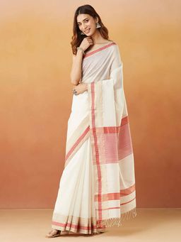 Fabindia - Natural Cotton Silk Blend Maheshwari Sari