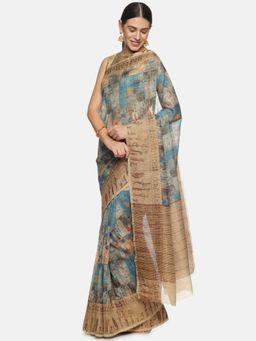 Kancheepuram Kalakshetra Silks - Vibe In Tribe Saree with Unstitched Blouse