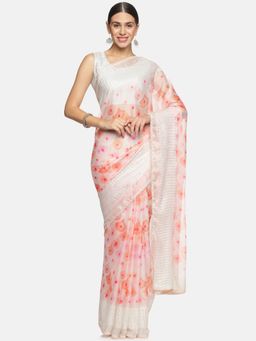 Kancheepuram Kalakshetra Silks - Summer Snow Saree with Unstitched Blouse