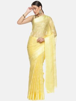 Kancheepuram Kalakshetra Silks - Morning Sunshine Saree with Unstitched Blouse