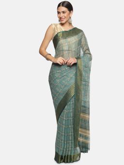 Kancheepuram Kalakshetra Silks - The Wild Wood Saree with Unstitched Blouse