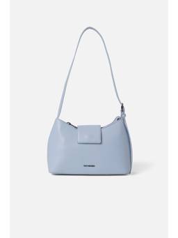 Van Heusen - Women Light Blue Solid Casual Handbag