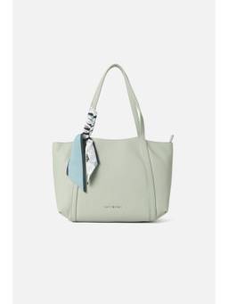 Van Heusen - Women Light Green Solid Casual Handbag