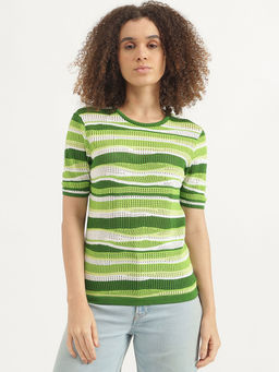 United Colors of Benetton - Green Round Neck Top