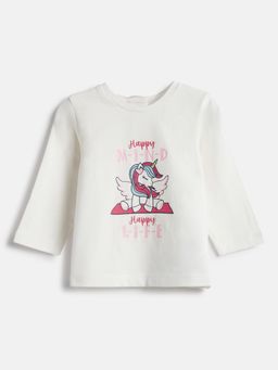 Chicco - Girls Graphic Printed Round Neck Top