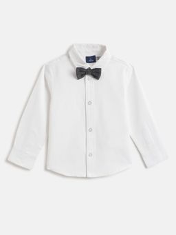 Chicco - Comfort Spread Collar Casual Shirt with Attached Bow