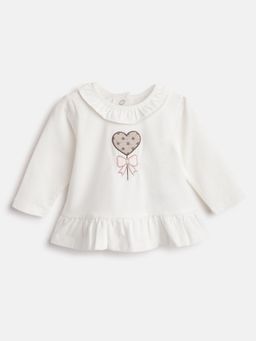 Chicco - Girls Round Neck Cotton Top