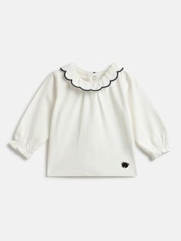Chicco - Girls Round Neck Cotton Top