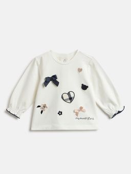 Chicco - Girls Embroidered Round Neck Top