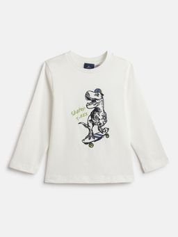 Chicco - Boys Graphic Printed Round Neck Cotton T-Shirt