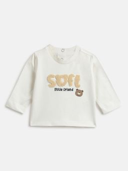 Chicco - Boys Embroidered Round Neck Cotton T-Shirt