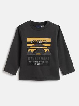 Chicco - Boys Typography Printed Round Neck Cotton T-Shirt