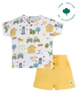 My Milestones - Barnyard Shirt with Shorts