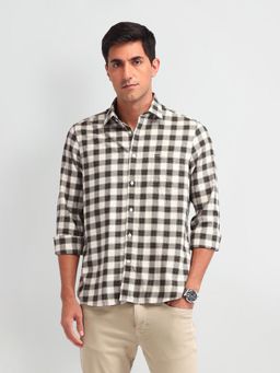 Arrow Sports - Checks Multi-Color Full Sleeves Collar Neck Shirt