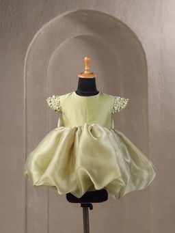 CASA NINOS - Green Organza Party Wear Dress