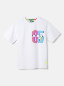 United Colors of Benetton - Relaxed Fit Round Neck Printed Pattern T-Shirt