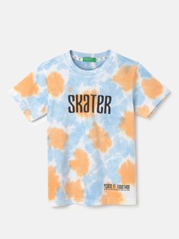 United Colors of Benetton - Round Neck Printed Pattern T-Shirt