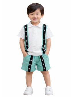 Bloom Up - Mint Green Polo T-Shirt and Shorts