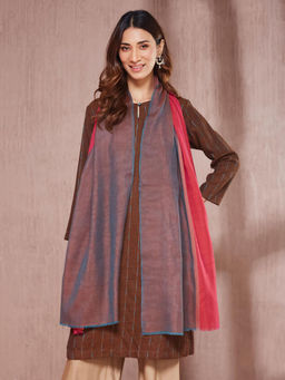 Fabindia - Pink Woven Stole