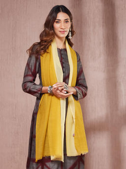 Fabindia - Mustard Woven Stole