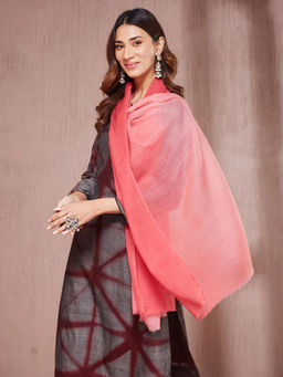 Fabindia - Pink Woven Stole