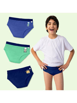 Superbottoms - Soft Bamboo Fabric Boy Briefs - Pack of 3 (Pack of 3)