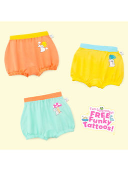 Superbottoms - Soft Bamboo Fabric Unisex Baby Bloomers - Pack of 3 (Pack of 3)