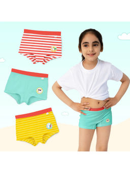 Superbottoms - Soft Bamboo Fabric Girls Trunks - Pack of 3 (Pack of 3)