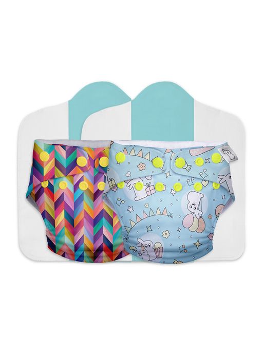 Superbottoms Free Size UNO New Version Reusable Cloth Diaper (Pack of 2)