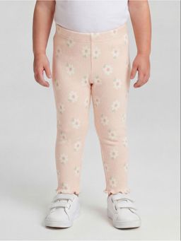 R&B - Pink Floral Printed Girls Leggings