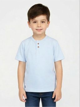 R&B - Blue Stripes Boys Short Sleeves T-Shirt