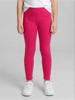 R&B - Pink Solid Girls Legging