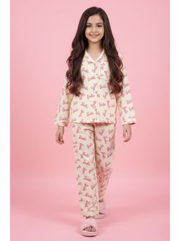 TINY GIRL - Lemon Barbie Cotton Printed Coordinating Shirt and Pyjama