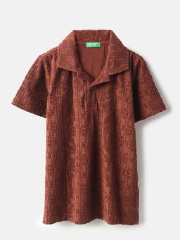 United Colors of Benetton - Brown Regular Fit Polo T-Shirt