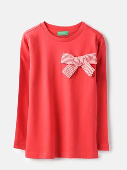 United Colors of Benetton - Red Regular Fit Round Neck Solid T-Shirt