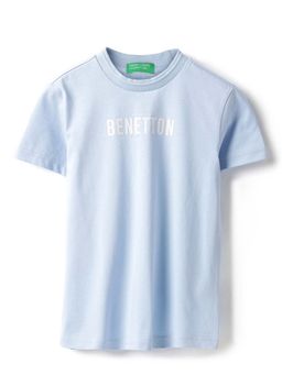 United Colors of Benetton - Blue Regular Fit Round Neck Solid T-Shirt