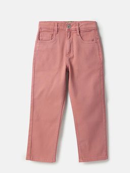 United Colors of Benetton - Pink Solid Straight Fit Crochet Pocket Denim Jeans