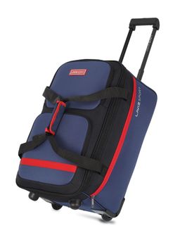 Lavie Sport - Medium size 53 cms Extreme Wheel Duffle Push Button Trolley Bag| Trolley Bag (Navy) (M)