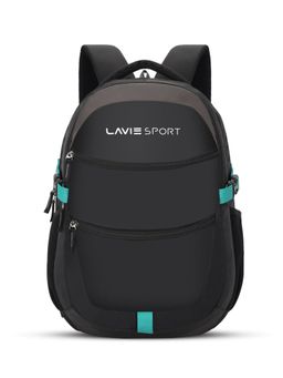 Lavie Sport - Triumph 29L Laptop Backpack with Rain cover For Men & Women | Boys & Girls (Black) (M)