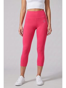 Zivame - Zelocity Quick Dry Training Pink Yarrow 3/4Th Leggings