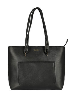 Eske - Fleur Vegan Leather Tote Bag For Women-Black