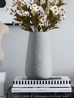 DecorTwist - Plastic Flower Vases for Home Decor (Pack of 4)