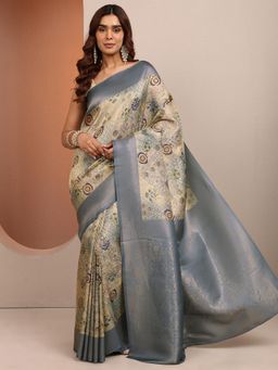 Libas - Woven Silk Blend Saree for Women With Unstitched Blouse
