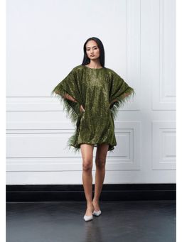 Kay Kay BY KKHUSHI SAHAII - Hugo Green A Line Mini Dress