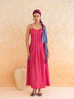 MoonTara - Cotton Maxi Pink Dress