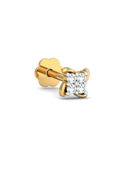 KuberBox - Quartet Stud Nose Stud 18K Gold