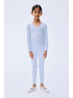 H&M - Girls Blue Sports Leggings With Soft Move